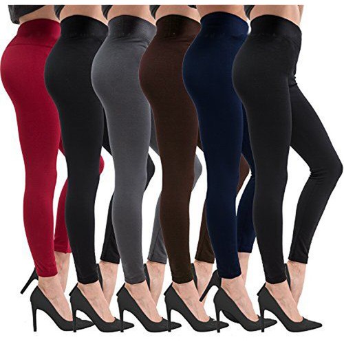 Be Free 6-Pack Fleece Lined Leggings 