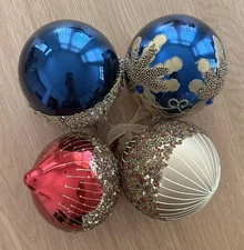 Frontgate Glass Christmas Ornaments