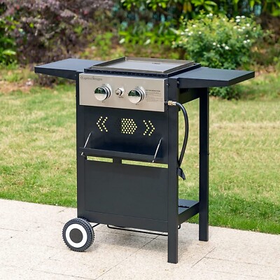 20000 BTU Outdoor Flat Top Gas Griddle Grill Propane BBQ Grill