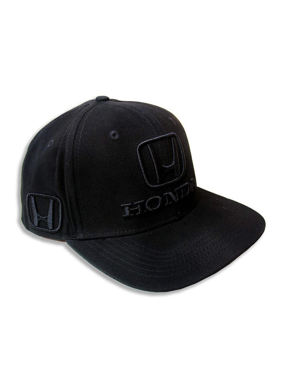 Honda Black Stealth Flatbrim Logo Hat | eBay