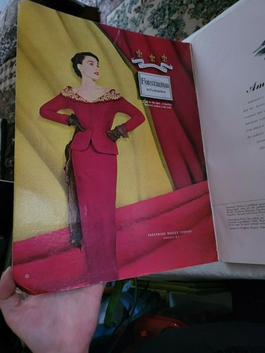 "American Fabrics Number 16 Winter 1950 - 51" Antique Vintage catalogue - Imagen 4 de 5