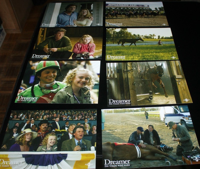 DREAMER Lobby Card Set German Kurt Russell, Elisabeth Shue, Dakota Fanning