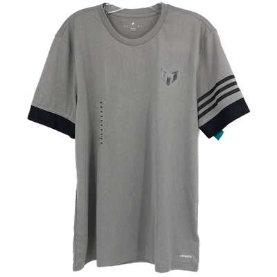 Adidas Gray Blue Classic Short Sleeve T-Shirt Made in Cambodia