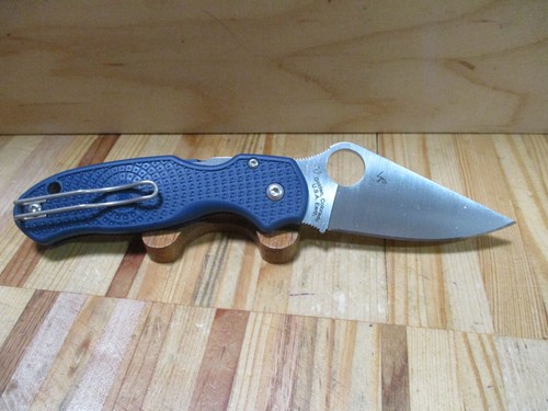 NIB Spyderco USA Para 3 FRN CPM SPY27 Folding Pocket Knife - C223PCBL - Picture 7 of 14