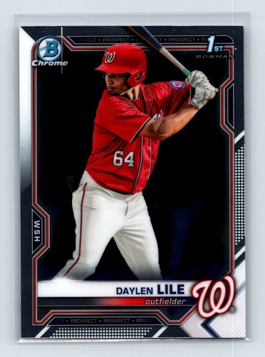 Daylen Lile 2021 Bowman Draft #BDC-18 Chrome