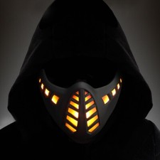 Halloween Carnival LED Half Luminous Face Mask Cosplay Party Props