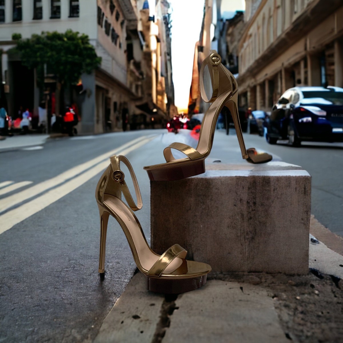 NIB Gianvito Rossi Godiva Platform Sandal Heels Size 40.5 $995.00