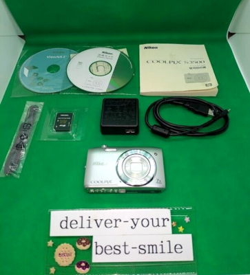 Nikon COOLPIX S3500 Silver 20.1MP Digital Camera From Japan [3 day