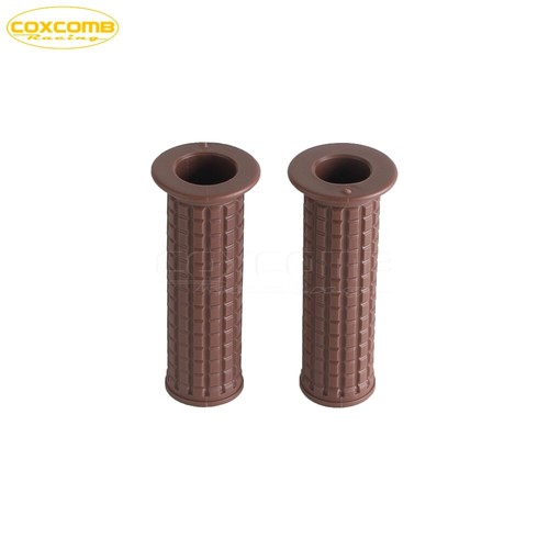 Universal Light Brown Hand Grip Cover Protector For 25/28MM Bar Suzuki Yamaha - Picture 4 of 7
