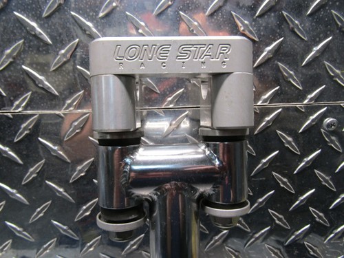 2004 2005 YAMAHA YFZ450 YFZ 450 LONE STAR CHROME STEERING STEM W ANTI-VIBE CLAMP - Picture 2 of 10
