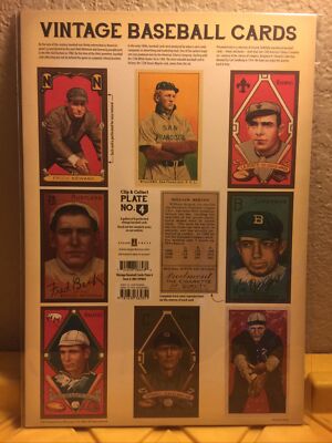 VINTAGE BASEBALL CARDS CLIP & CUT  FRICK NEWARK , FRED BECK & MORE PLATE NO. 4