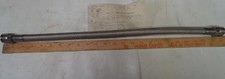 Braided Flexible Hose 9/16" ID x 22" hose OAL . OAL w/fittings is 24"