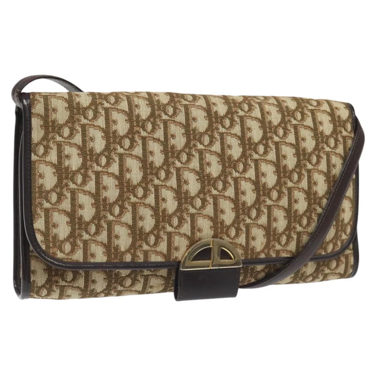 Sac bandoulière Christian Dior trotteur toile beige authentique 89265