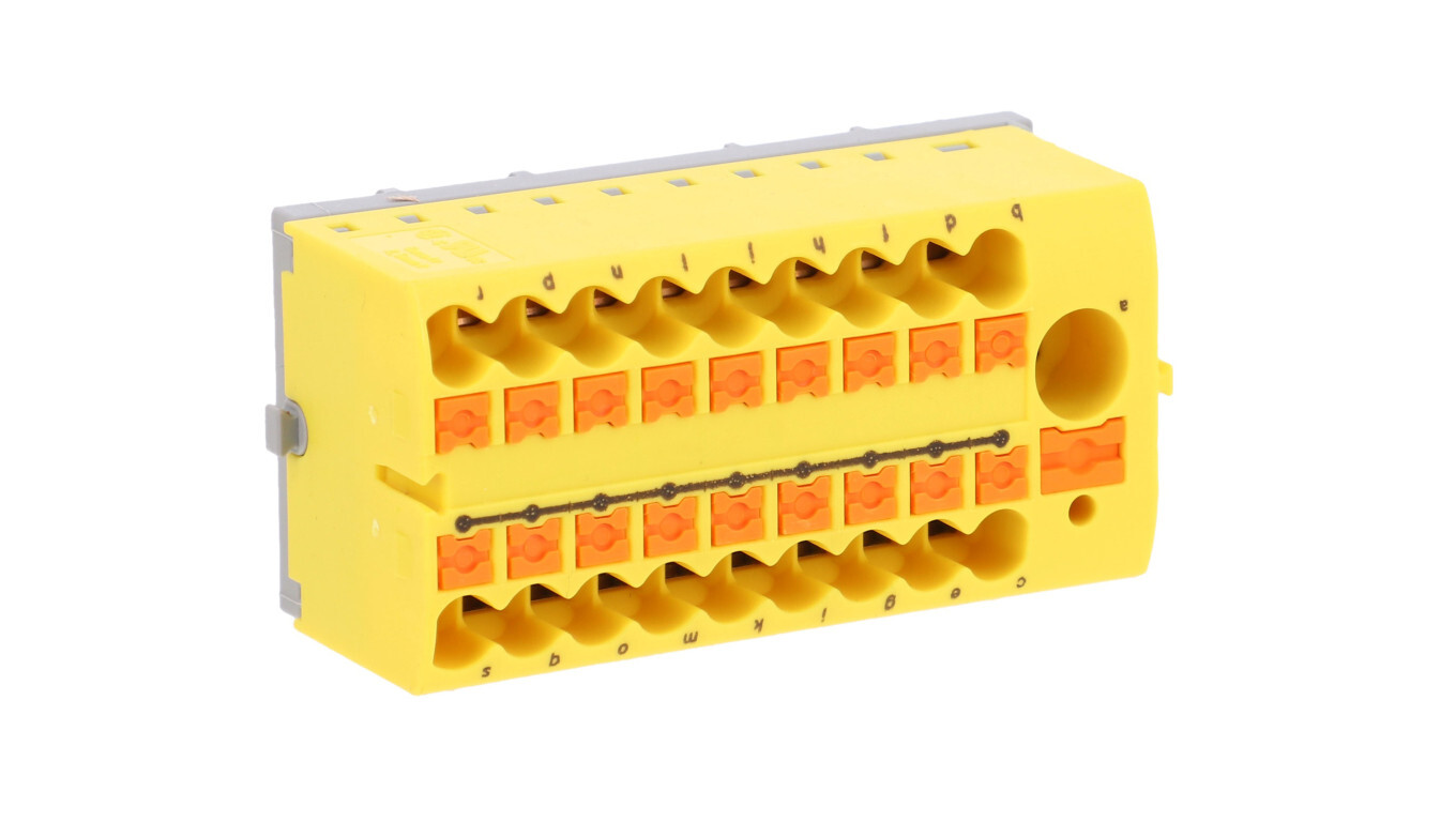 Distribution block PTFIX 6 / 18X2.5-NS35 YE 3273116 /T2UK