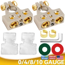 Positive Negative Car Battery Terminal Connector Top Post Heavy Duty Universal