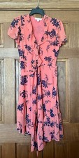 ! DRESSED TWICE ! Michael Michael Kors Women's Printed Wrap Midi Dress SZ S