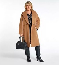 Ruth Langsford Melton Cocoon Coat Nutmeg Size 18