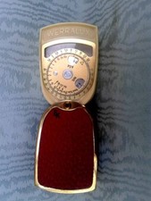 Sammlerstück Seltenes  Foto- Belichtungsmesser mit Leder Tui, Werralux Selen