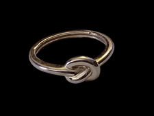 925 Sterling Silver Size 7 Love Knot Ring