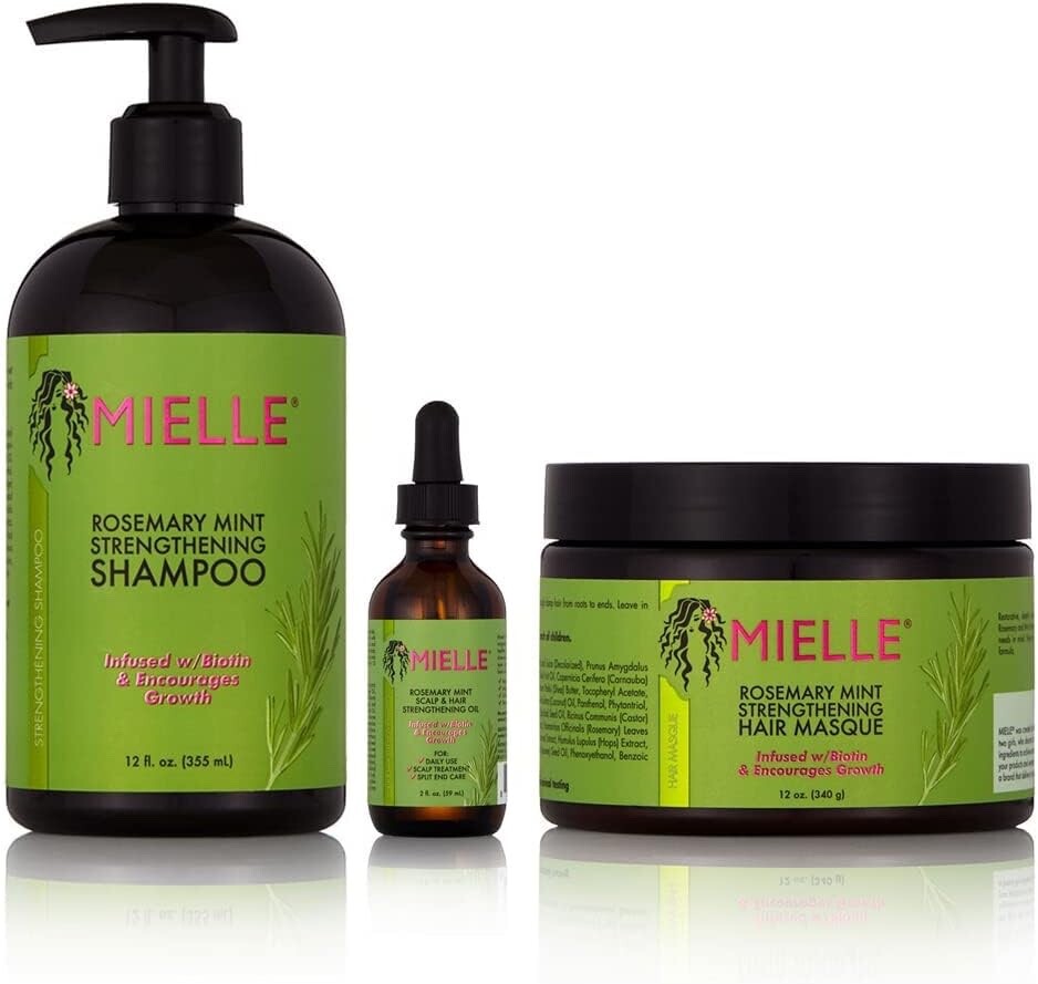 Mielle | Juego de cuidado del cabello Romero como nuevo (champú, máscara, aceite)