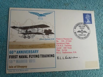Enveloppe Premier Jour FDC 60th anniversary first naval flying training 1971 - Photo 1/2