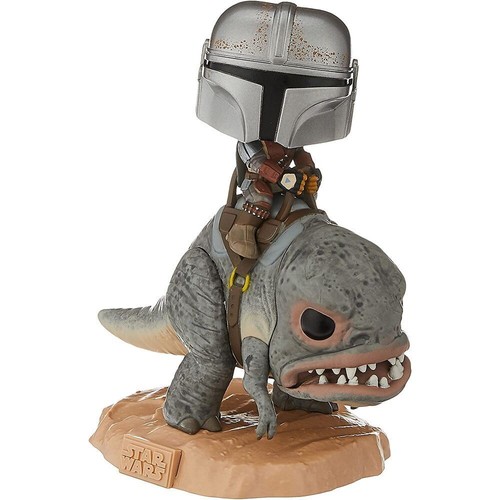 Funko Pop! Figura #358 Star Wars: The Mandalorian - The Mandalorian on Blurrg - Imagen 2 de 4
