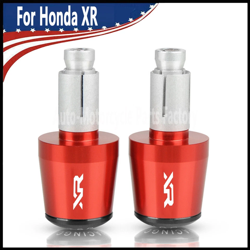 NEW CNC Handlebar Bar Ends Hand Grips End Caps For Honda XR100 XR250 XR350 XR500 Foto 2 de 4