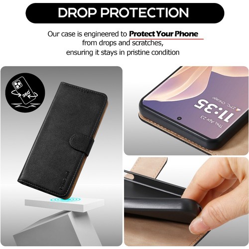 Pour Honor 200 Smart Case, Portefeuille en Cuir Mince Support Magnétique à Rabat Housse Téléphone - Photo 6 sur 21