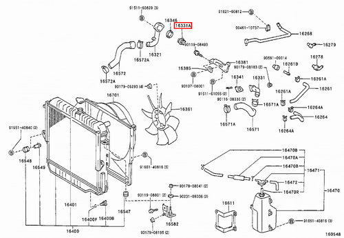 Genuine LandCruiser 80 79 78 76 75 70 105 100 Series 1HZ 1PZ 1VD 1HD Thermostat - Picture 6 of 20