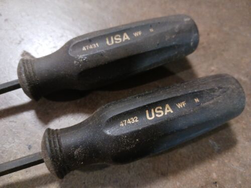 Vintage Craftsman Professional 47431 & 47432 USA WF N Torx Drivers T15 T20 - Picture 3 of 5