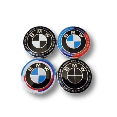 4x Für BMW Nabendeckel 68mm Nabenkappen Felgenkappen E60 E66 E70 E83 E90 F30 F10 - Bild 1 von 4