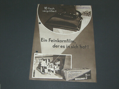 Voigtländer 1 Blatt Prospekt, Ein Feinkornfilm , der es in sich hat , von 1936 !