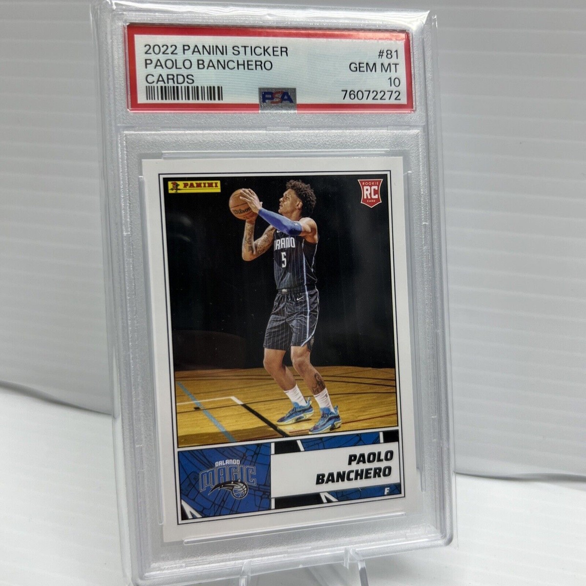 Paolo Banchero 76072272 2022 Panini #81 Cards RC PSA 10