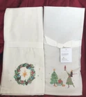 Pottery Barn Nutcracker Cotton/Linen Tea Towels - Set of 2 NWT