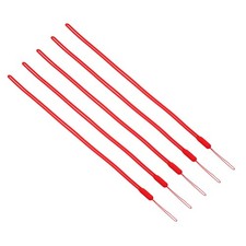 43cm Silicone Wrist Strap Lanyards, 5 Pcs Long Lanyard, Red