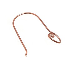 52 Pcs 23X12mm Earring Finding Copper Plated EarWire Components