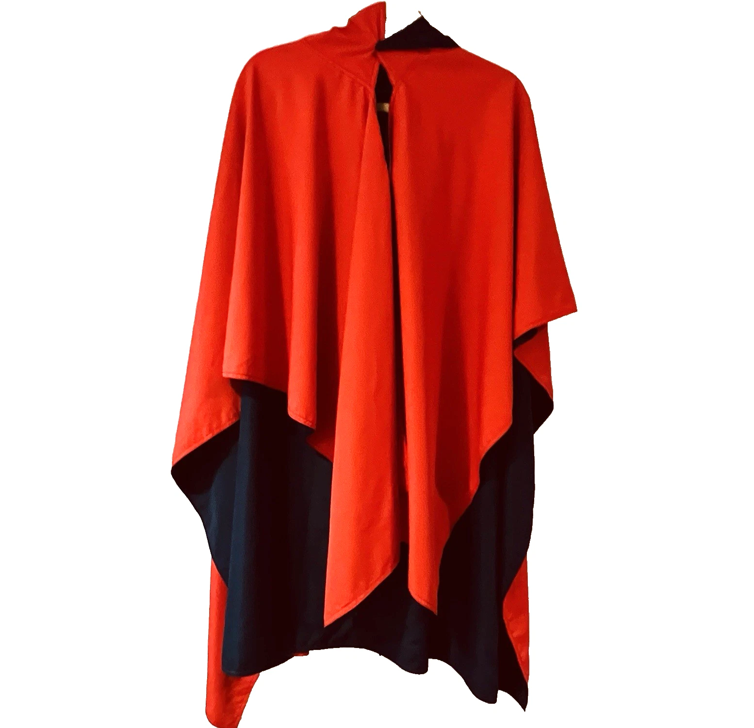 Rainraps Women’s Reversible Waterproof Rain Poncho Jacket Red/Navy One-Size NWOT