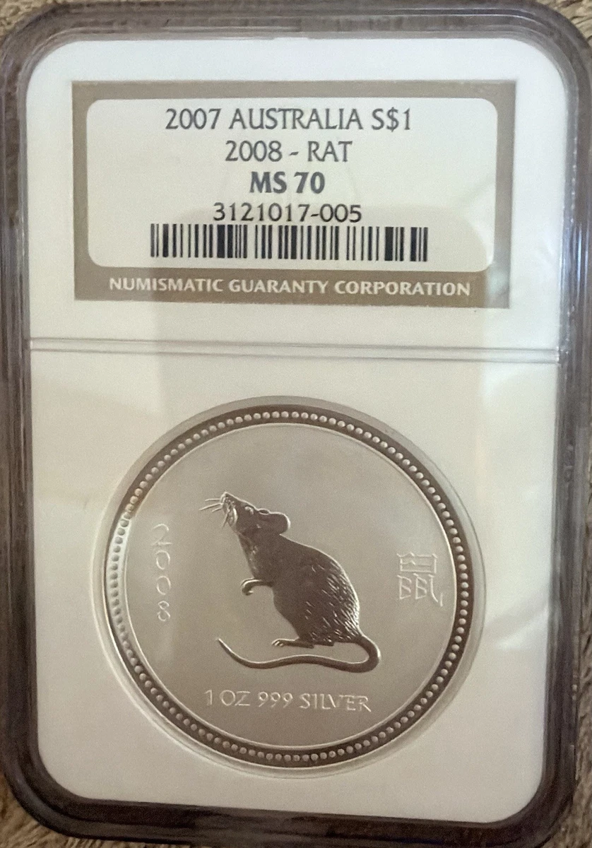 2008 澳大利亚生肖银币| eBay