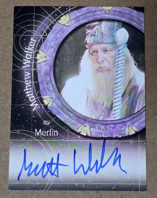 Stargate SG-1 Season 9 A91 Matthew Walker Autograph