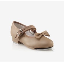 Capezio 3800c Mary Jane Kids Tap Shoes Tan Size 2M New No Bows