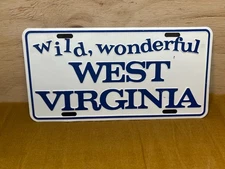 Vintage Aluminum West Virginia Vanity License Plate