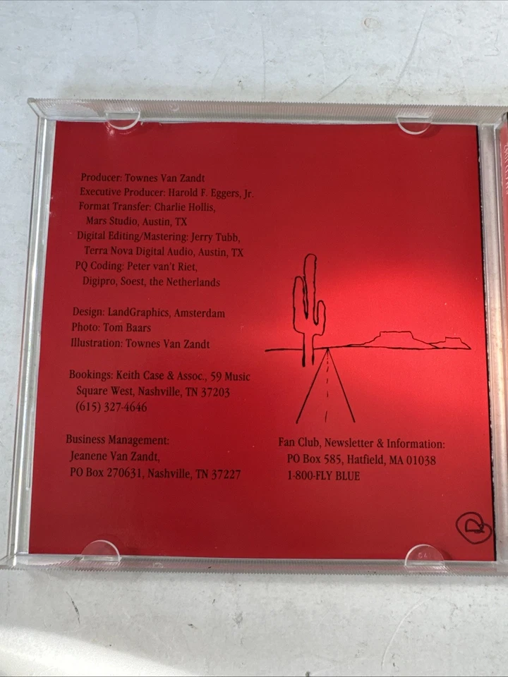 Компакт-диск с дорожными песнями Townes Van Zandt - Изображение 3 из 4