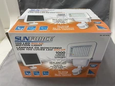 Sunforce 100 LED Solar Motion Light 180° 1000 Lumens No Hard Working 862796 NEW