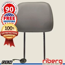 Dodge Durango 11-21 Jeep Grand Cherokee Front Active Headrest Gray Leather Vinyl