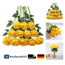 Tifuly Künstliche Rosen 12 Stück 50 cm Seide Hochzeitsstrauß Dek