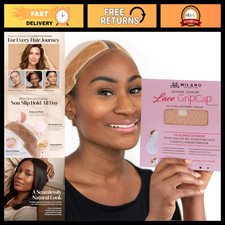 Lace Wig Grip Cap for Women - Adjustable Non-Slip Headband, One Size, Nude