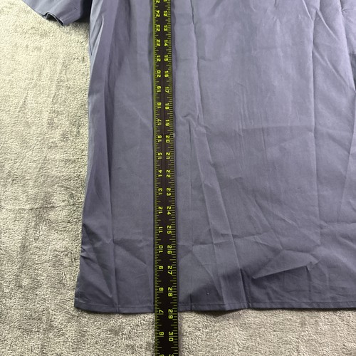 Hugo Boss Shirt Med Gray Graphic Print Logo Button Up Short Sleeve Men New NWT - Picture 9 of 11