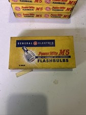 General Electric Power Mite M5B Flash Bulbs With Original Box