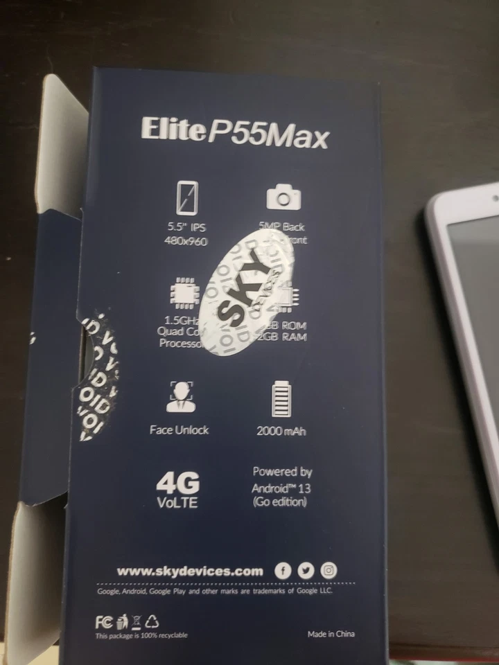 SKY Devices Elite P55Max ( T mobile or Truconect  )16GB 5.5" 4G LTE Android -  - Image 4 of 4