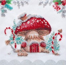 Bead Embroidery Kit "Winter magic" Beaded Stitching Beadwork